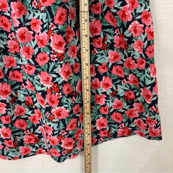 Old Navy Floral Round Neck Tie Front Summer Mini Dress size XXL - Picture 4 of 9
